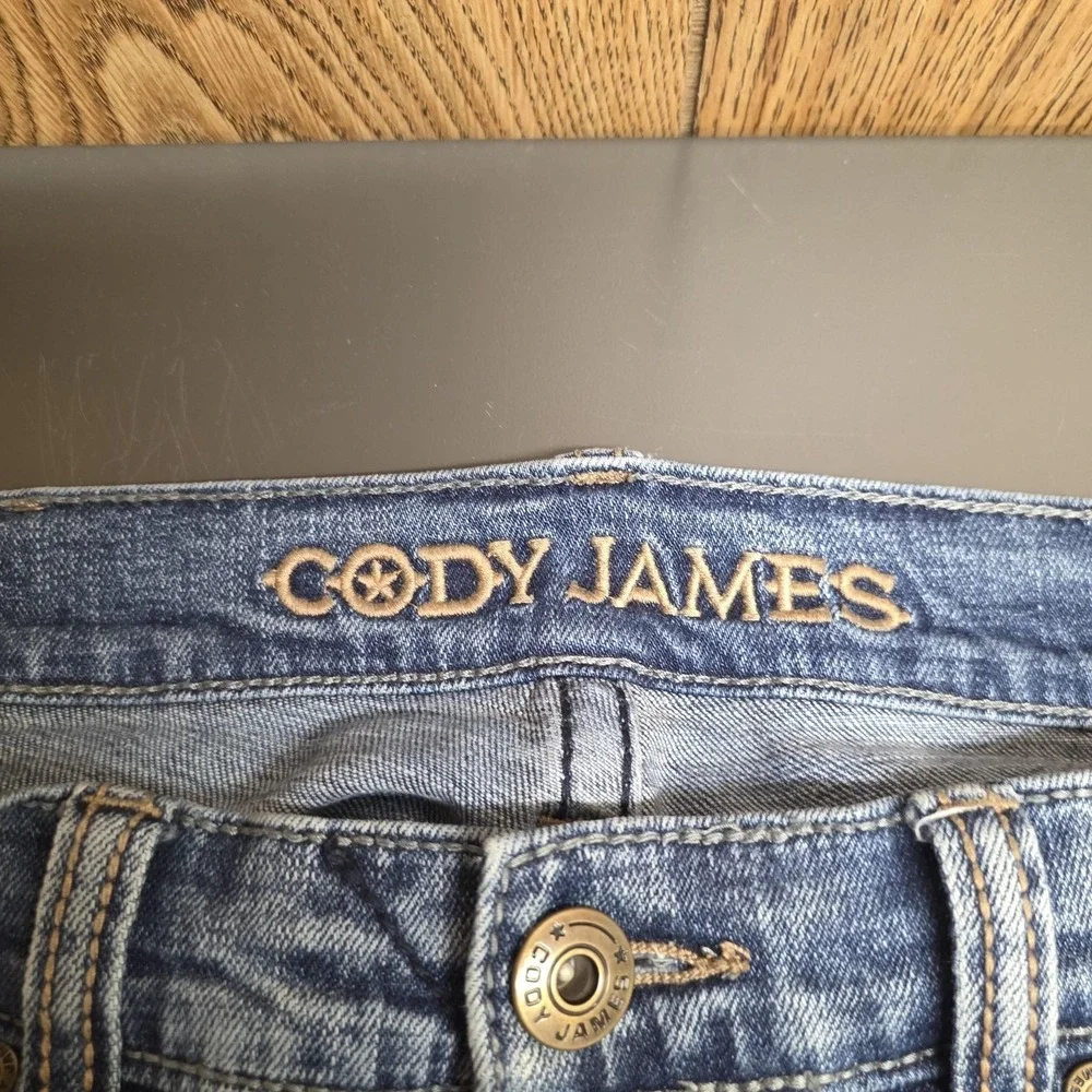 Cody James Jeans Mens 36x38 Blue Bootcut Medium Wash Zip Fly Regular Denim